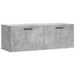 Mobile a Parete Grigio Cemento 100x36,5x35 cm Legno Multistrato