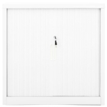 Armadio con Ante Scorrevoli Bianco 90x40x90 cm in Acciaio