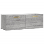 Mobile a Parete Grigio Sonoma 100x36,5x35 cm Legno Multistrato