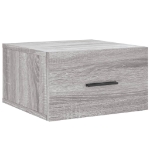Comodino a Muro Grigio Sonoma 35x35x20 cm