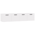 Mobili Parete 2 pz Bianco 60x36,5x35 cm Legno Multistrato