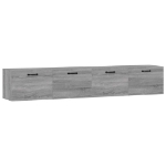 Mobili Parete 2 pz Grigio Sonoma 100x36,5x35 cm in Multistrato