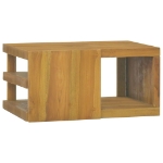 Mobile da Bagno a Parete 60x45x30 cm in Legno Massello di Teak