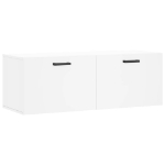 Mobile a Parete Bianco 100x36,5x35 cm in Legno Multistrato