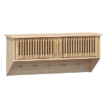 Armadietto da Parete con Ganci 80x24x35,5cm Legno Multistrato