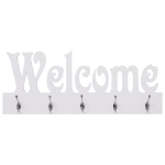 Appendiabiti a Muro WELCOME Bianco 74x29,5 cm