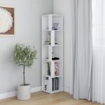 Armadio Angolare Bianco 33x33x164,5 cm in Truciolato