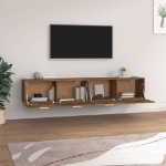 Mobili Parete 2 pz Rovere Fumo 100x36,5x35 cm Legno Multistrato