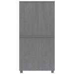 Armadio HAMAR Grigio Scuro 89x50x180 cm Legno Massello di Pino