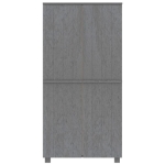 Armadio HAMAR Grigio Scuro 89x50x180 cm Legno Massello di Pino