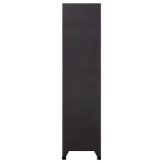 Armadietto con Serratura Antracite e Rosso 90x45x180cm Acciaio
