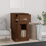 Mobiletto Cassetto Rovere Marrone 40x50x75cm Legno Multistrato
