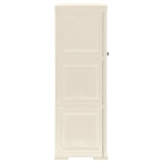 Armadietto in Plastica 40x43x125 cm Effetto Legno Vaniglia
