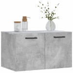 Mobile a Parete Grigio Cemento 60x36,5x35 cm Legno Multistrato