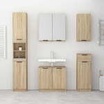 Armadietto Bagno Rovere Sonoma 64,5x33,5x59cm Legno Multistrato