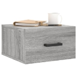 Comodini a Muro 2 pz Grigio Sonoma 35x35x20 cm