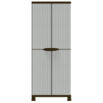 Armadietto in Plastica 68x39x171,5 cm Design Rattan