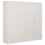 Armadio Bianco 173x40x170 cm in Tessuto