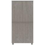 Armadio HAMAR Grigio Chiaro 89x50x180 cm Legno Massello di Pino