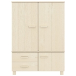 Armadio HAMAR Miele 99x45x137 cm in Legno Massello di Pino