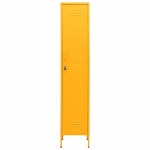 Armadio Giallo Senape 35x46x180 cm in Acciaio