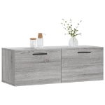 Mobile a Parete Grigio Sonoma 100x36,5x35 cm Legno Multistrato