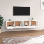 Mobili Parete 2pz Bianco 100x36,5x35 cm in Legno Multistrato