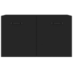 Armadietto a Muro Nero 60x36,5x35 cm in Legno Multistrato