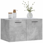 Mobile a Parete Grigio Cemento 60x36,5x35 cm Legno Multistrato