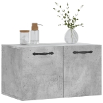 Mobile a Parete Grigio Cemento 60x36,5x35 cm Legno Multistrato