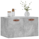 Mobile a Parete Grigio Cemento 60x36,5x35 cm Legno Multistrato