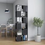 Libreria/Divisorio Grigio 60x24x186 cm in Truciolato
