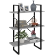 Libreria Grigio Cemento 80x30x105 cm in Truciolato
