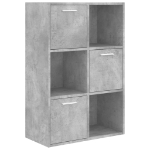 Armadietto Grigio Cemento 60x29,5x90 cm in Legno Multistrato