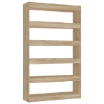 Libreria/Divisorio Rovere Sonoma 100x30x166 cm