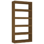 Libreria/Divisorio Miele 80x30x167,4 cm Legno Massello di Pino