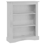 Libreria a 3 Livelli in Pino Corona Range Grigio 81x29x100 cm