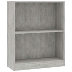 Libreria Grigio Cemento 60x24x74,5 cm in Legno Multistrato