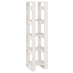 Libreria/Divisorio Bianco 41x35x160cm in Legno Massello di Pino