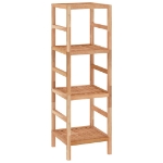 Scaffale da Bagno 35,5x35,5x112,5 cm in Legno Massello di Noce