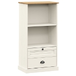 Libreria VIGO 60x35x114,5 cm in Legno Massello di Pino Bianco