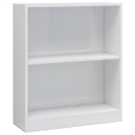 Libreria Bianco Lucido 60x24x74,5 cm in Legno Multistrato