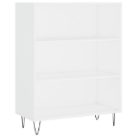 Libreria Bianca 69,5x32,5x90 cm in Legno Multistrato