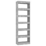 Libreria/Divisorio Grigio Cemento 60x30x198 cm