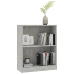 Libreria Grigio Cemento 60x24x74,5 cm in Legno Multistrato