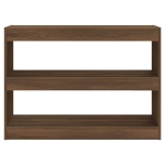 Libreria/Divisorio Rovere Marrone 100x30x72 cm