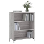 Libreria Grigio Sonoma 69,5x32,5x90 cm in Legno Multistrato