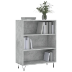 Libreria Grigio Cemento 69,5x32,5x90 cm in Legno Multistrato