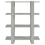 Libreria/Divisorio Grigio Cemento 100x30x123,5 cm