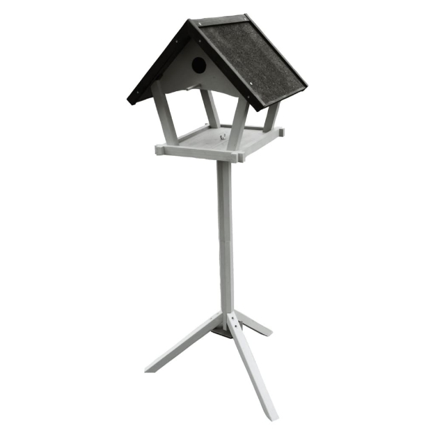 FLAMINGO Mangiatoia Uccelli Supporto Tjorn 48x44x138 cm Grigio Chiaro